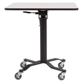 National Public Seating Premium Plus Café Table, 30" Square with Whiteboard Top, MDF Core