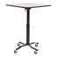 National Public Seating Premium Plus Café Table, 24" Square with Whiteboard Top, MDF Core - NPS-PCT324MDPEWB