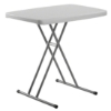 National Public Seating 20"x30" Height-Adjustable Folding Table, Speckled Grey pt3000, rectangle, folding table, personal table