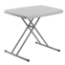 National Public Seating 20"x30" Height-Adjustable Folding Table, Speckled Grey - NPS-PT3020