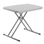 National Public Seating 20"x30" Commercialine Height-Adjustable Folding Table, Speckled Grey - NPS-PT3020