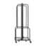 National Public Seating Portable Room Divider, 6' Wide, Black Fabric - NPS-RDB6-3PT10