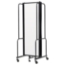 NPS Portable Room Divider, 3 Sections, Clear Acrylic