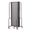 National Public Seating Portable Room Divider, 6' Wide, Grey Fabric - NPS-RDB6-3PT02