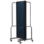 National Public Seating Portable Room Divider, 6' Wide, Blue Fabric - NPS-RDB6-3PT04