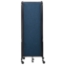 National Public Seating Portable Room Divider, 6' Wide, Blue Fabric - NPS-RDB6-3PT04