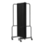 National Public Seating Portable Room Divider, 6' Wide, Black Fabric - NPS-RDB6-3PT10