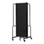 National Public Seating Portable Room Divider, 6' Wide, Black Fabric - NPS-RDB6-3PT10