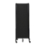 National Public Seating Portable Room Divider, 6' Wide, Black Fabric - NPS-RDB6-3PT10