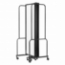 NPS Portable Room Divider, 5 Sections, Clear Acrylic