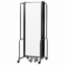 NPS Portable Room Divider, 5 Sections, Clear Acrylic