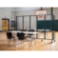 NPS Portable Room Divider, 5 Sections, Clear Acrylic