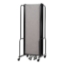 National Public Seating Portable Room Divider, 10' Wide, Grey Fabric - NPS-RDB6-5PT02