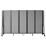 National Public Seating Portable Room Divider, 10' Wide, Grey Fabric - NPS-RDB6-5PT02