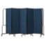 National Public Seating Portable Room Divider, 10' Wide, Blue Fabric - NPS-RDB6-5PT04
