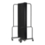 National Public Seating Portable Room Divider, 10' Wide, Black Fabric - NPS-RDB6-5PT10