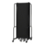 National Public Seating Portable Room Divider, 10' Wide, Black Fabric - NPS-RDB6-5PT10