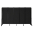 National Public Seating Portable Room Divider, 10' Wide, Black Fabric - NPS-RDB6-5PT10