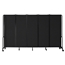 National Public Seating Portable Room Divider, 10' Wide, Black Fabric - NPS-RDB6-5PT10