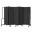 National Public Seating Portable Room Divider, 10' Wide, Black Fabric - NPS-RDB6-5PT10