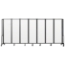 National Public Seating Portable Room Divider, 13.5' Wide, Clear Acrylic - NPS-RDB6-7CA