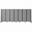 National Public Seating Portable Room Divider, 13.5' Wide, Grey Fabric - NPS-RDB6-7PT02