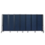 National Public Seating Portable Room Divider, 13.5' Wide, Blue Fabric - NPS-RDB6-7PT04