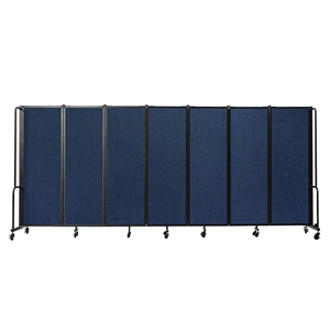 National Public Seating Portable Room Divider, 13.5 Wide, Blue Fabric room dividers, facade, temporary wall, moveable wall, portable wall, portable divider