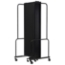 National Public Seating Portable Room Divider, 13.5' Wide, Black Fabric - NPS-RDB6-7PT10