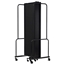 National Public Seating Portable Room Divider, 13.5' Wide, Black Fabric - NPS-RDB6-7PT10