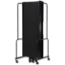 National Public Seating Portable Room Divider, 13.5' Wide, Black Fabric - NPS-RDB6-7PT10