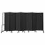 National Public Seating Portable Room Divider, 13.5' Wide, Black Fabric - NPS-RDB6-7PT10