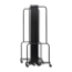 National Public Seating Portable Room Divider, 17.5' Wide, Clear Acrylic - NPS-RDB6-9CA