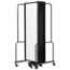 National Public Seating Portable Room Divider, 17.5' Wide, Clear Acrylic - NPS-RDB6-9CA