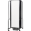 National Public Seating Portable Room Divider, 17.5' Wide, Clear Acrylic - NPS-RDB6-9CA