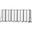 National Public Seating Portable Room Divider, 17.5' Wide, Clear Acrylic - NPS-RDB6-9CA
