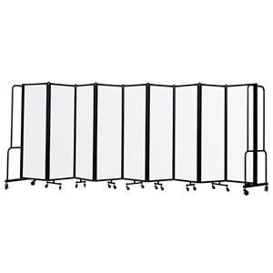 National Public Seating Portable Room Divider, 17.5 Wide, Clear Acrylic room dividers, facade, temporary wall, moveable wall, portable wall, portable divider