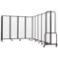 National Public Seating Portable Room Divider, 17.5' Wide, Clear Acrylic - NPS-RDB6-9CA