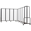 National Public Seating Portable Room Divider, 17.5' Wide, Clear Acrylic - NPS-RDB6-9CA