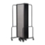 National Public Seating Portable Room Divider, 17.5' Wide, Grey Fabric - NPS-RDB6-9PT02
