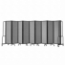National Public Seating Portable Room Divider, 17.5' Wide, Grey Fabric - NPS-RDB6-9PT02