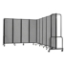 National Public Seating Portable Room Divider, 17.5' Wide, Grey Fabric - NPS-RDB6-9PT02