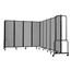 National Public Seating Portable Room Divider, 17.5' Wide, Grey Fabric - NPS-RDB6-9PT02