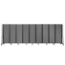 National Public Seating Portable Room Divider, 17.5' Wide, Grey Fabric - NPS-RDB6-9PT02