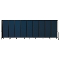 National Public Seating Portable Room Divider, 17.5' Wide, Blue Fabric
