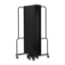 National Public Seating Portable Room Divider, 17.5' Wide, Black Fabric - NPS-RDB6-9PT10