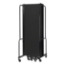 National Public Seating Portable Room Divider, 17.5' Wide, Black Fabric - NPS-RDB6-9PT10