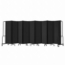 National Public Seating Portable Room Divider, 17.5' Wide, Black Fabric - NPS-RDB6-9PT10