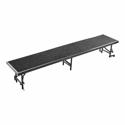 National Public Seating RS16C 8 Straight Standing Choral Riser, Carpet, 16" High choral risers, band risers, school risers, straight risers, choir stage risers, standing riser
