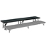 National Public Seating RS16C 8' Straight Standing Choral Riser, Carpet, 16" High - NPS-RS16C